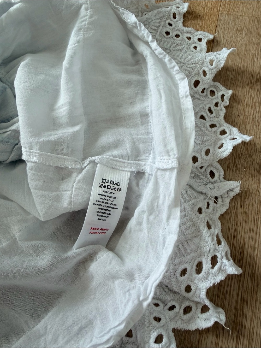 Shabby Chic by Rachel Ashwell 100% Cotton Babydoll Nightgown Dress S Ruffle Lace - Picture 6 of 7
